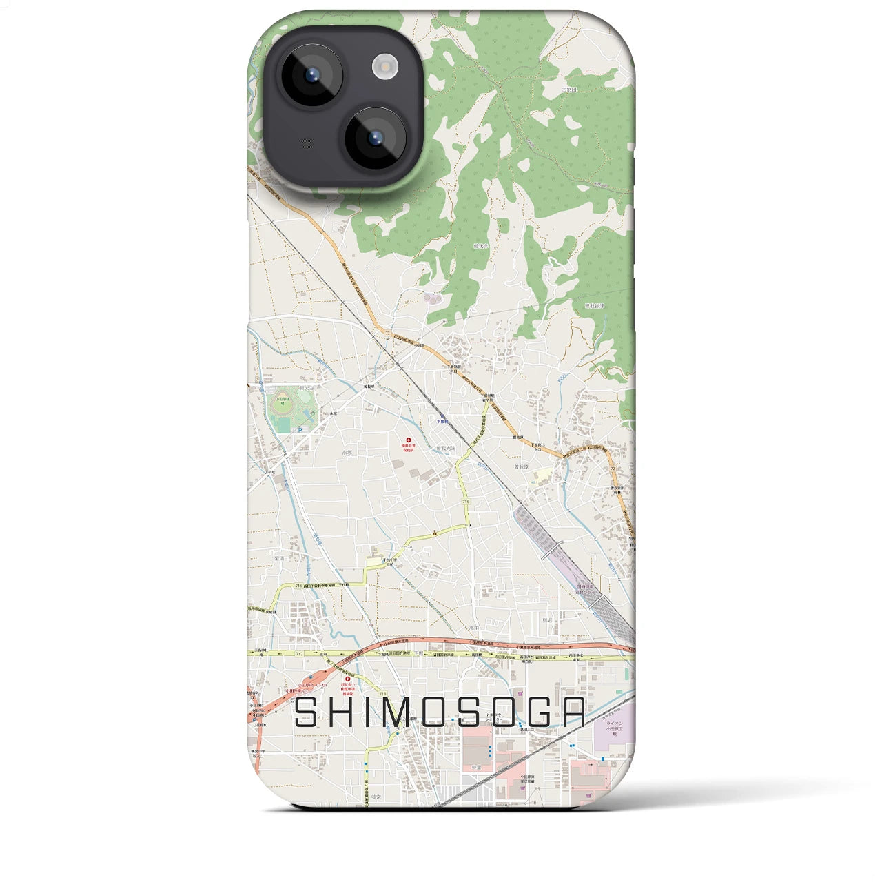 【下曽我(神奈川県)】地図柄iPhoneケース(バックカバータイプ)