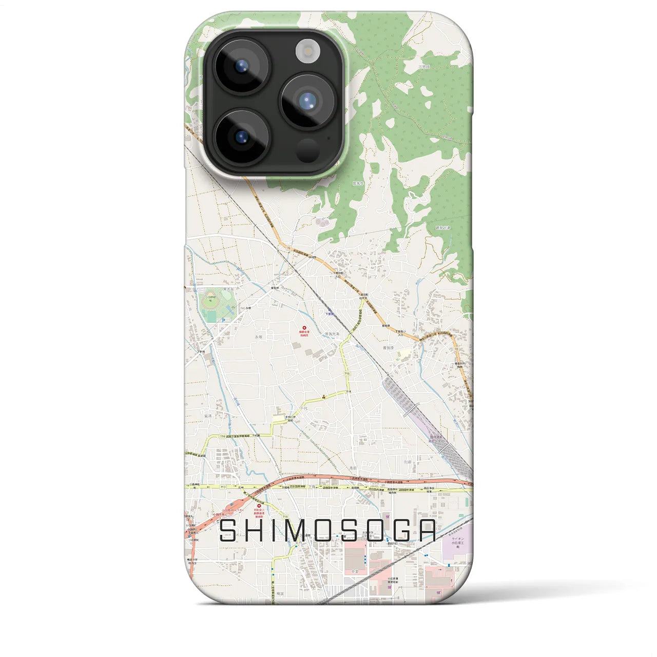 【下曽我(神奈川県)】地図柄iPhoneケース(バックカバータイプ)