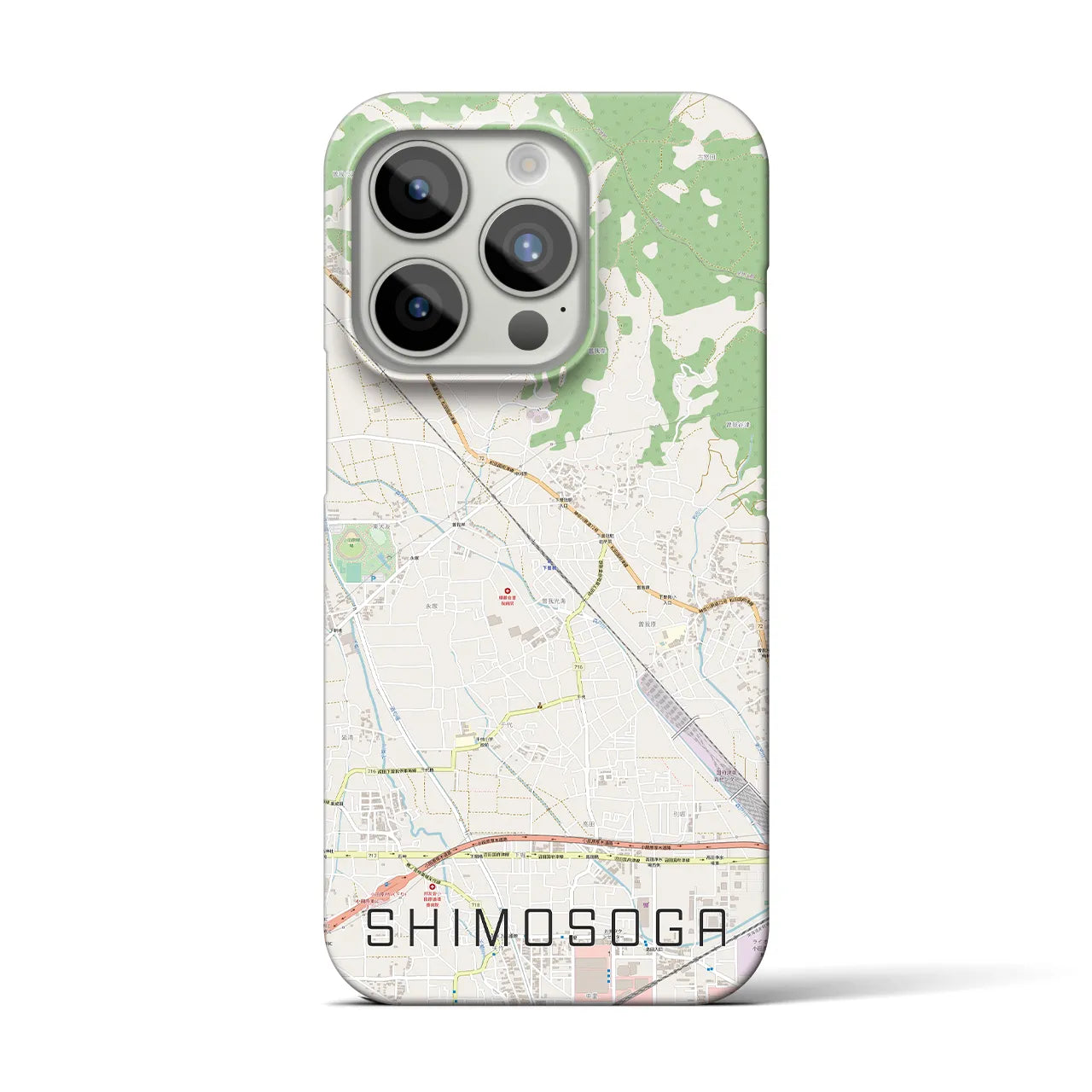 【下曽我(神奈川県)】地図柄iPhoneケース(バックカバータイプ)