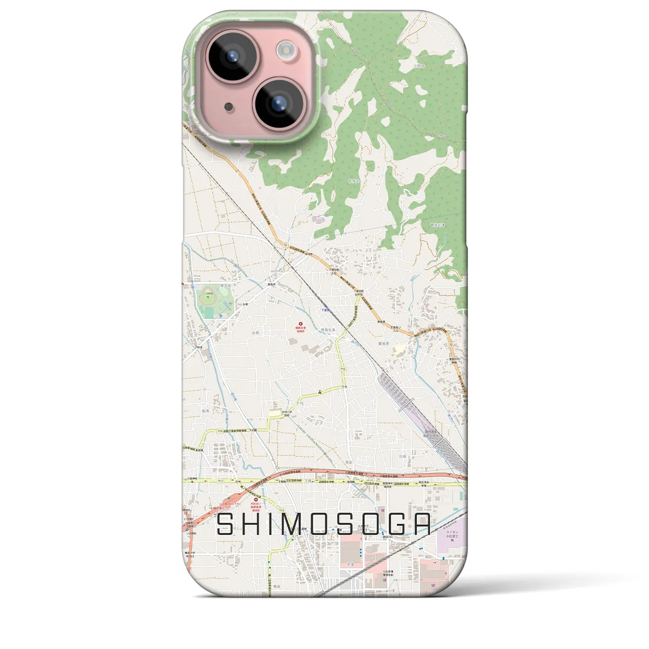 【下曽我(神奈川県)】地図柄iPhoneケース(バックカバータイプ)