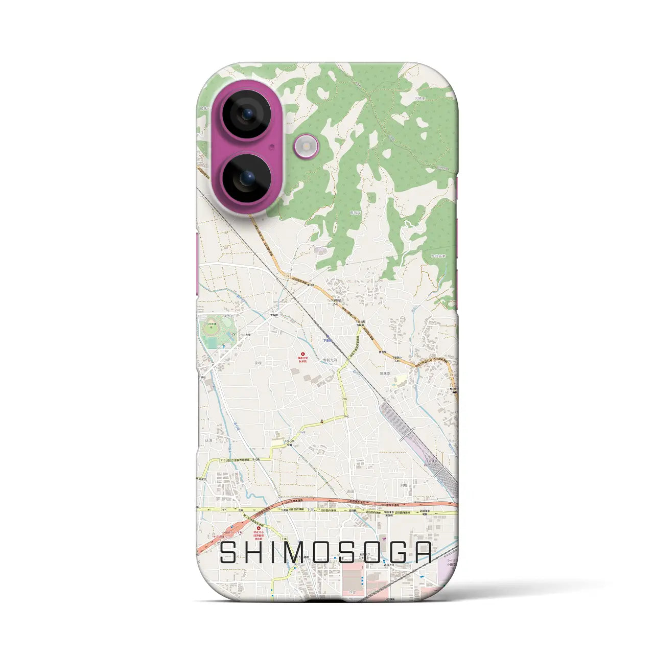 【下曽我(神奈川県)】地図柄iPhoneケース(バックカバータイプ)