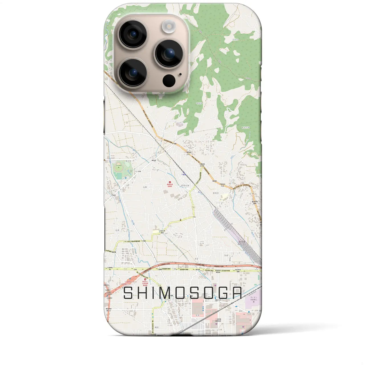 【下曽我(神奈川県)】地図柄iPhoneケース(バックカバータイプ)