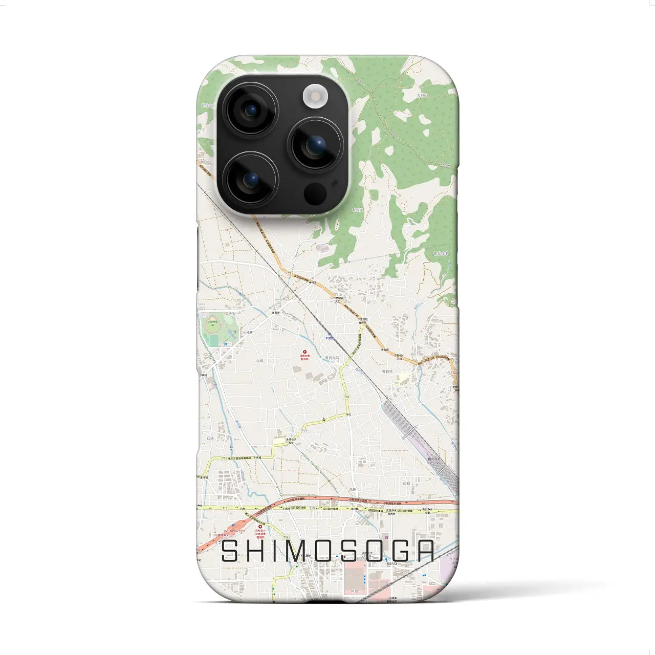 【下曽我(神奈川県)】地図柄iPhoneケース(バックカバータイプ)