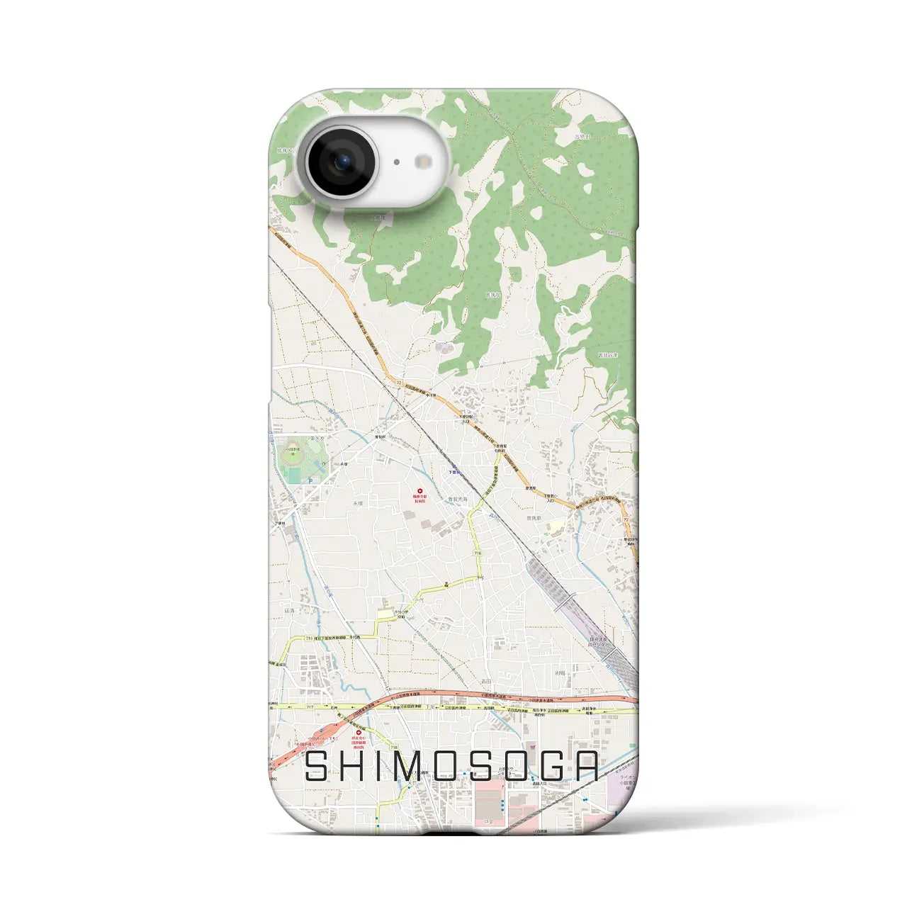 【下曽我(神奈川県)】地図柄iPhoneケース(バックカバータイプ)
