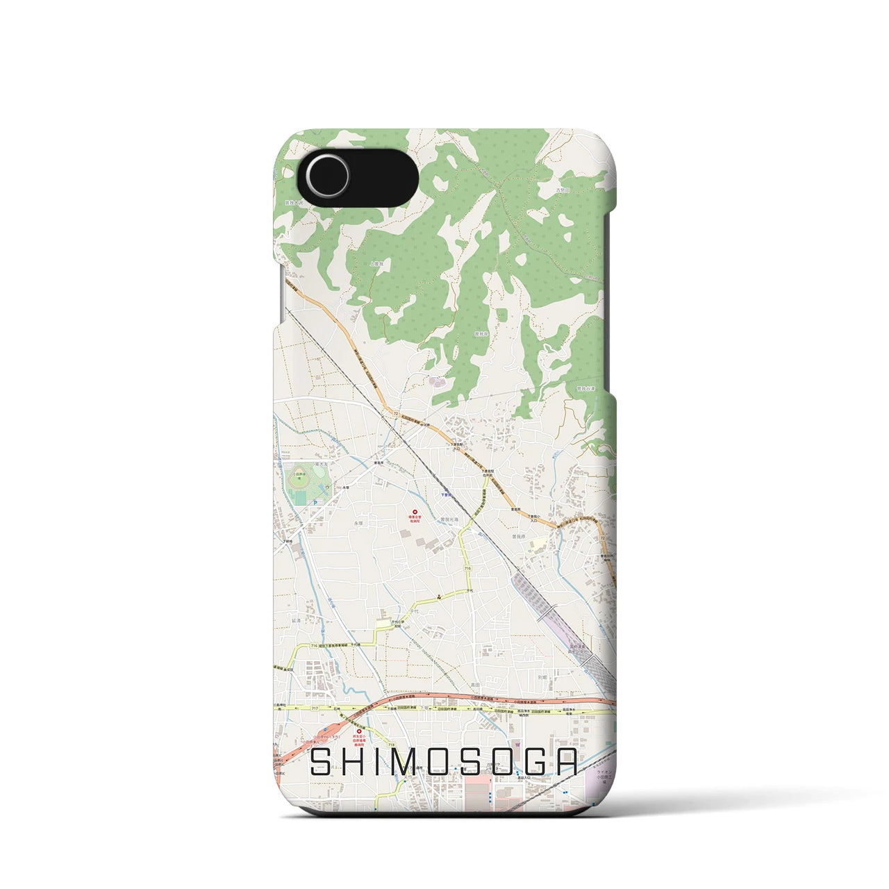 【下曽我(神奈川県)】地図柄iPhoneケース(バックカバータイプ)
