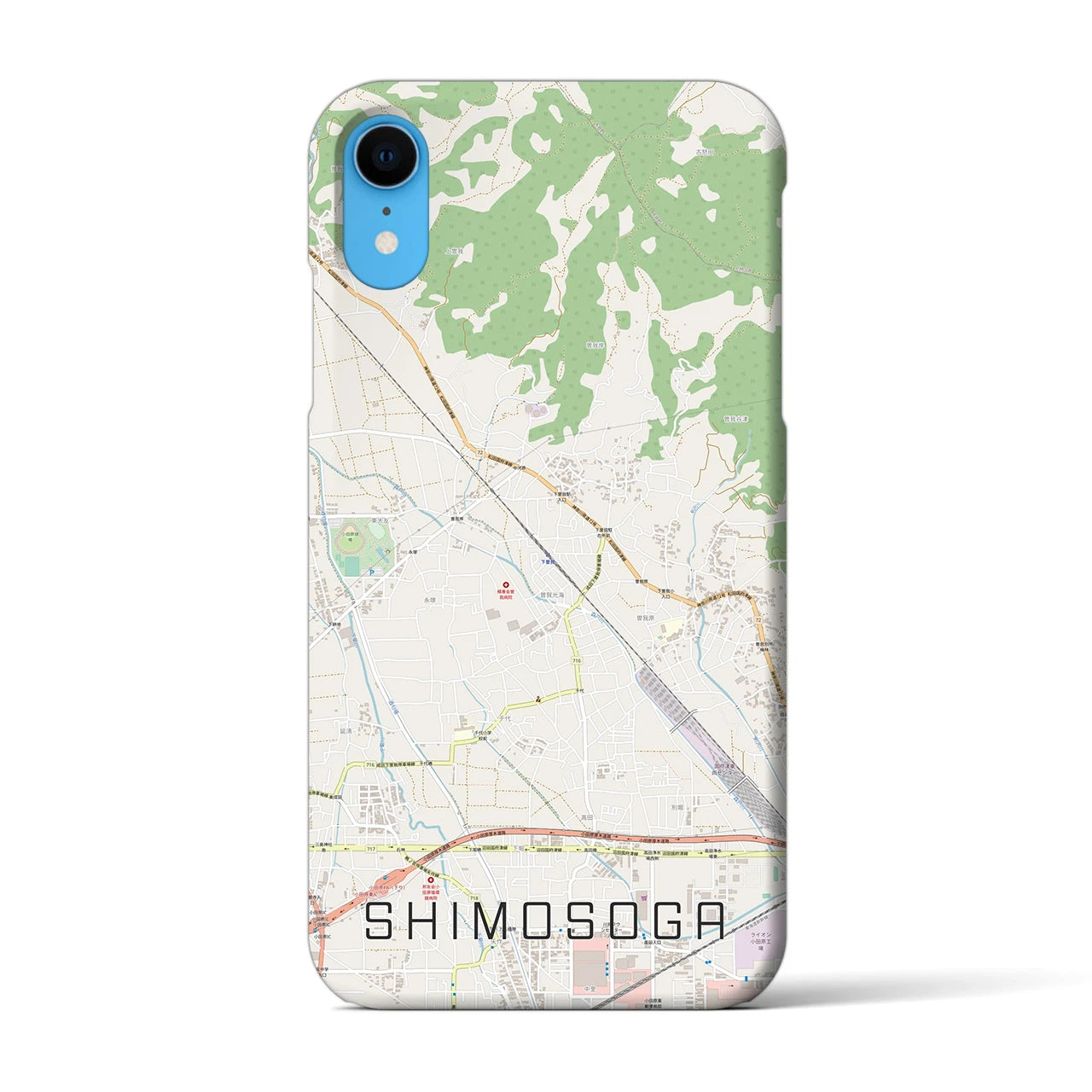 【下曽我(神奈川県)】地図柄iPhoneケース(バックカバータイプ)