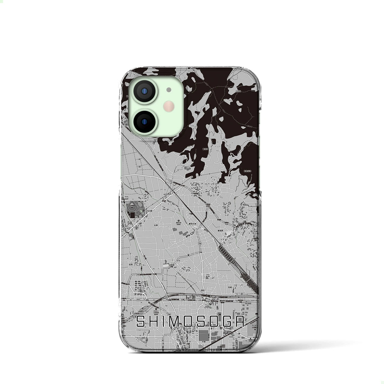 【下曽我(神奈川県)】地図柄iPhoneケース(クリアタイプ)