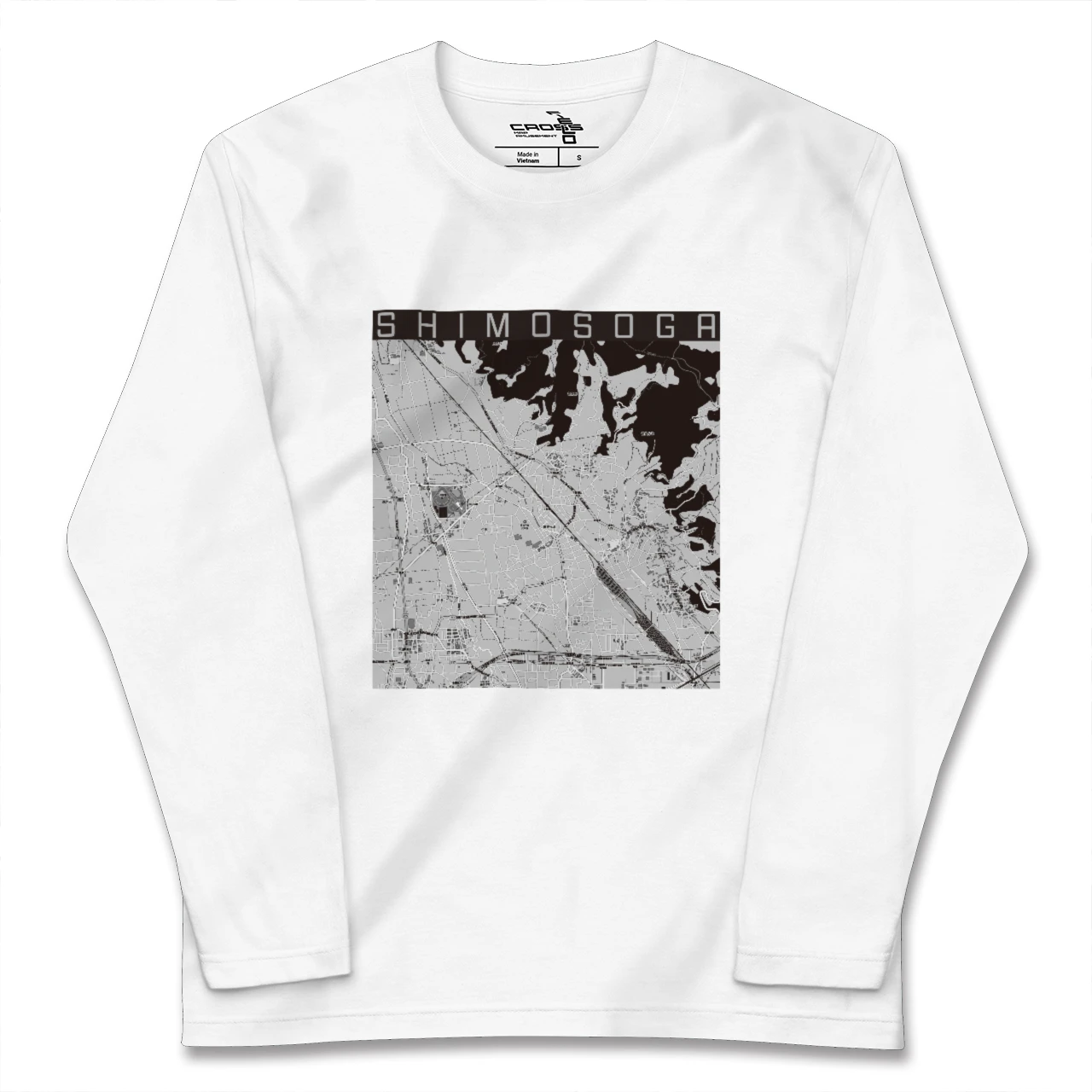 【下曽我(神奈川県)】地図柄ロングスリーブTシャツ