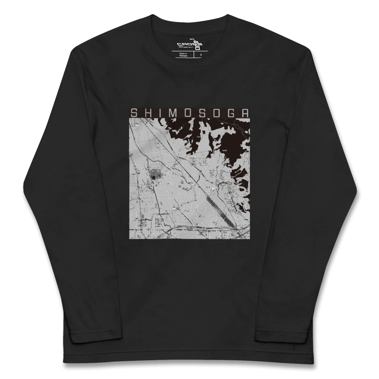 【下曽我(神奈川県)】地図柄ロングスリーブTシャツ