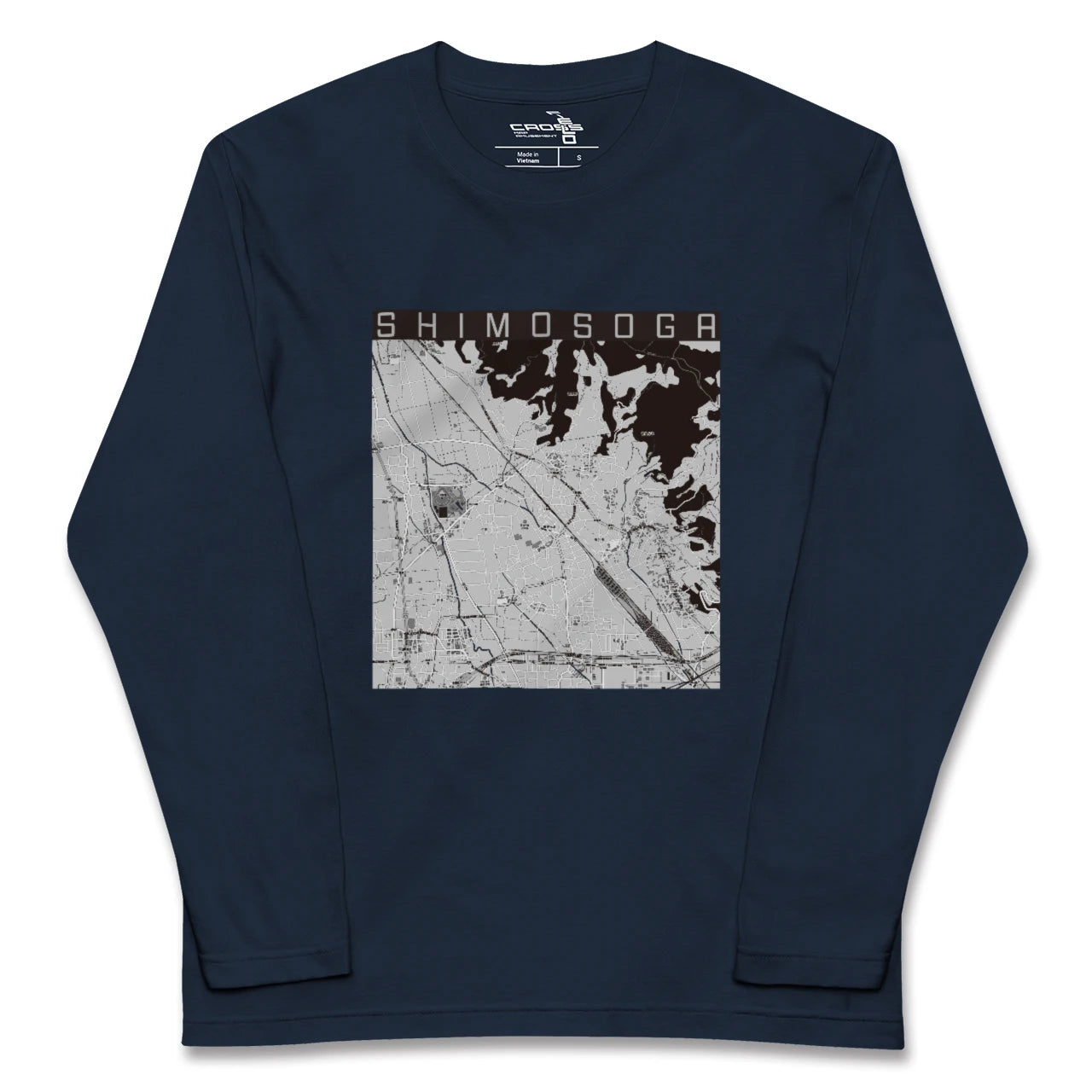 【下曽我(神奈川県)】地図柄ロングスリーブTシャツ