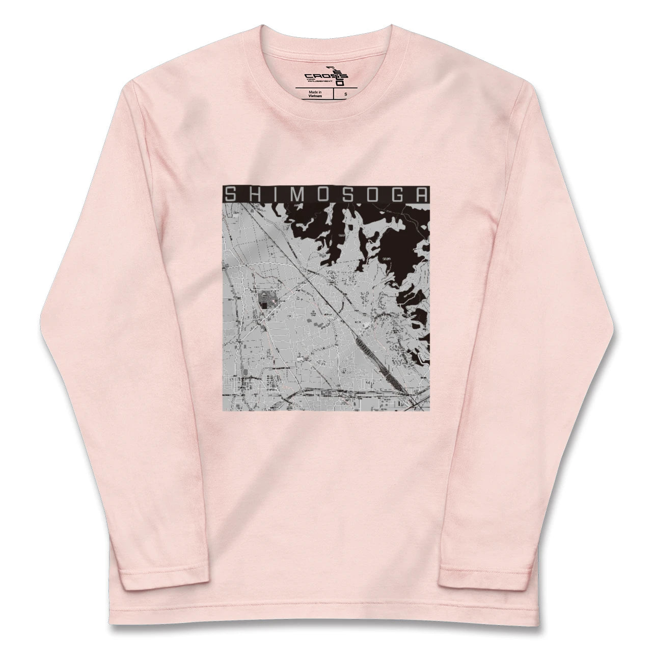 【下曽我(神奈川県)】地図柄ロングスリーブTシャツ