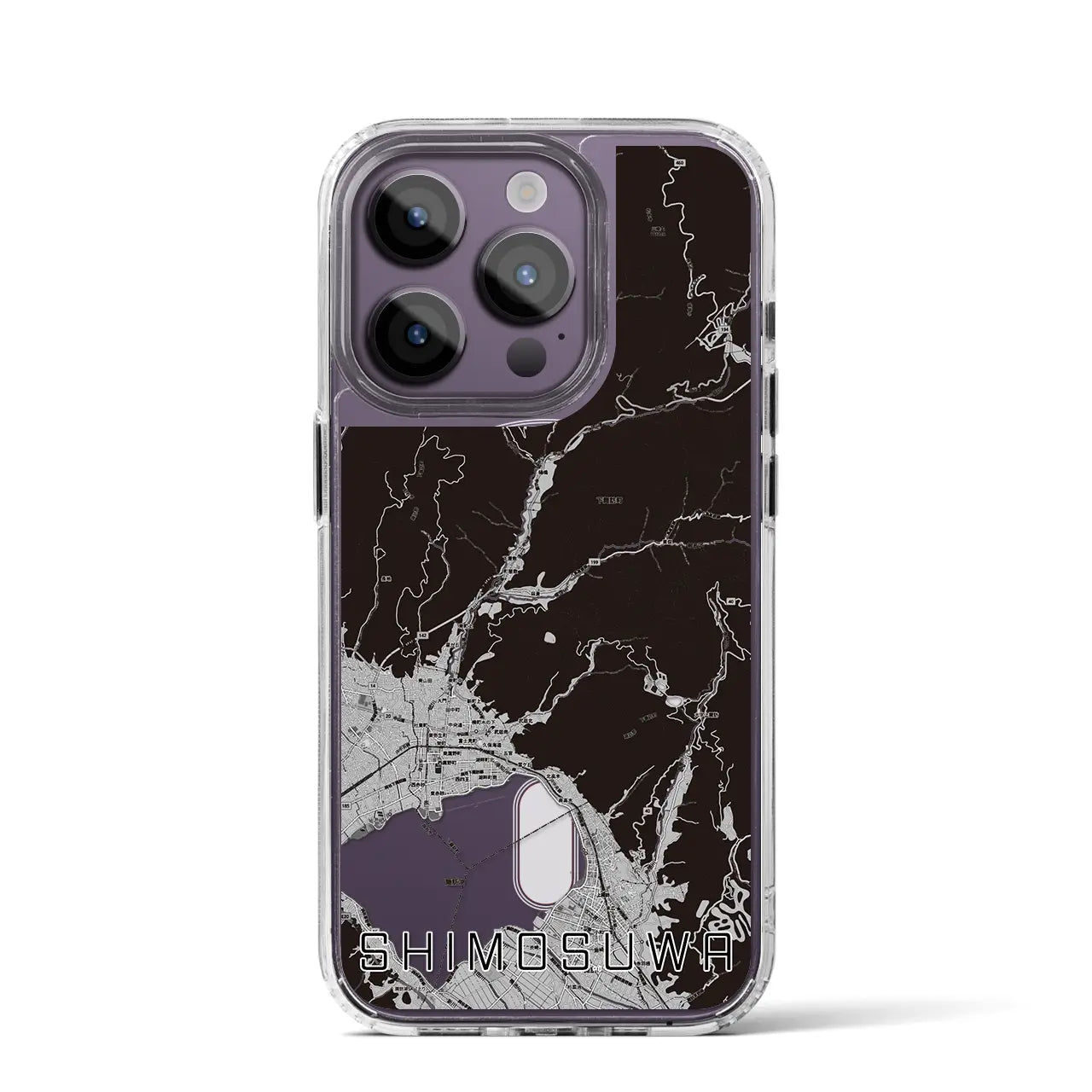 【下諏訪(長野県)】地図柄iPhoneケース(MagSafeタイプ)