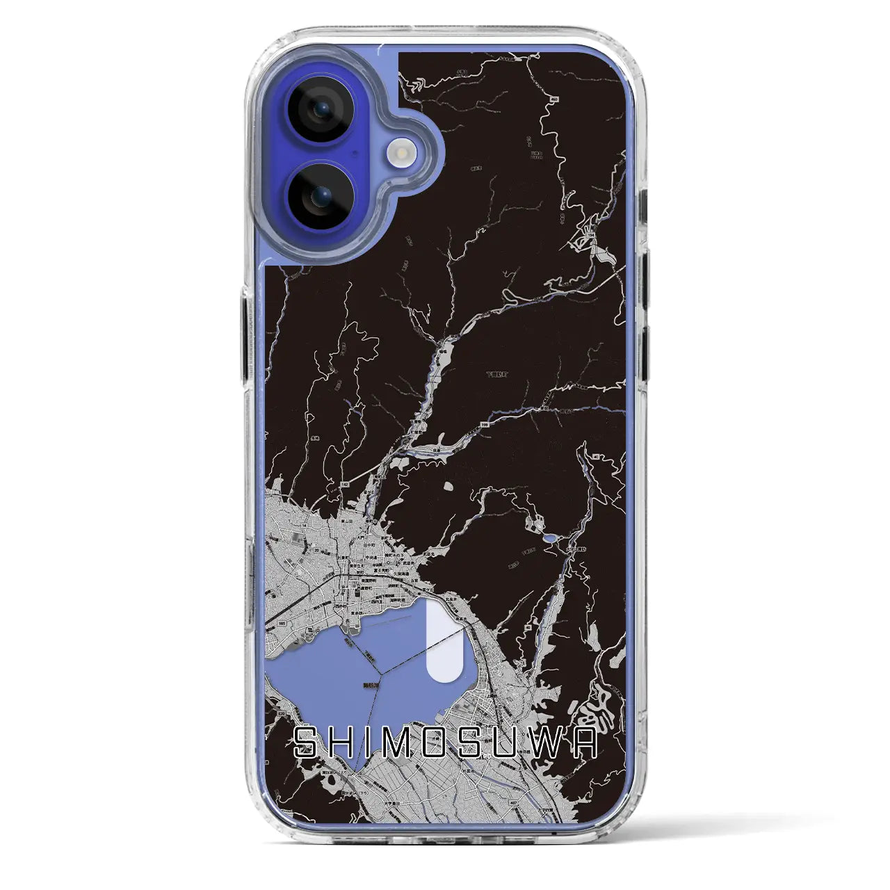 【下諏訪(長野県)】地図柄iPhoneケース(MagSafeタイプ)