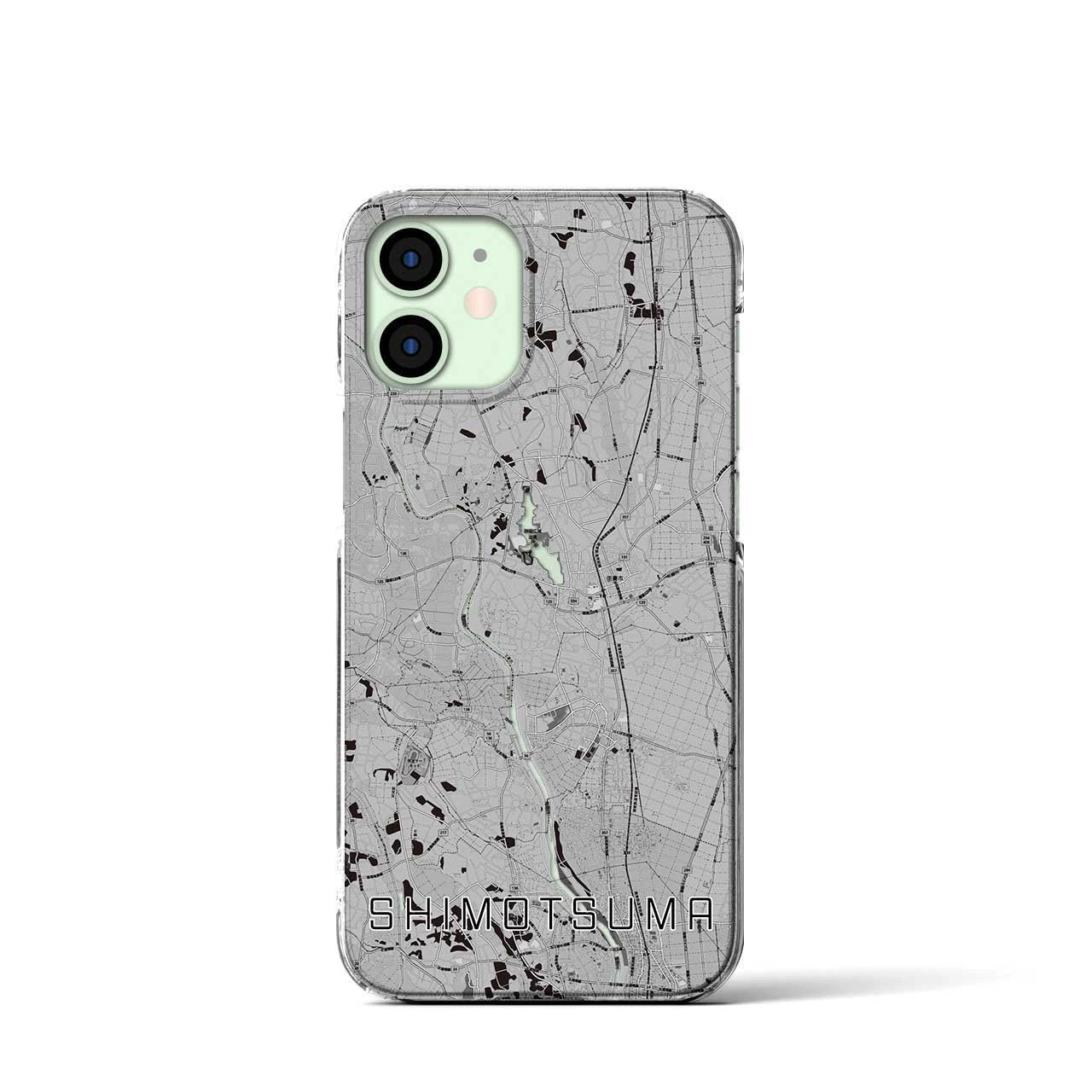 【下妻(茨城県)】地図柄iPhoneケース(クリアタイプ)