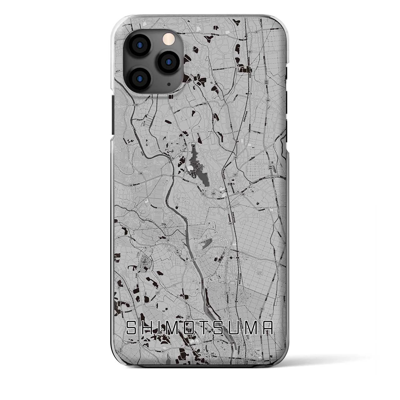 【下妻(茨城県)】地図柄iPhoneケース(クリアタイプ)