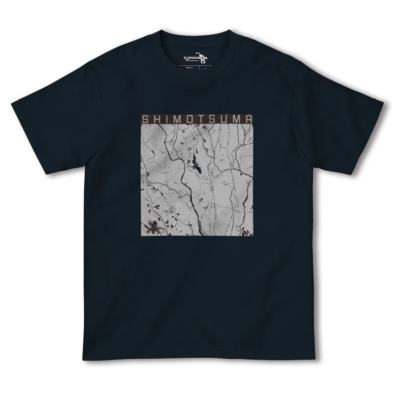 【下妻(茨城県)】地図柄ヘビーウェイトTシャツ