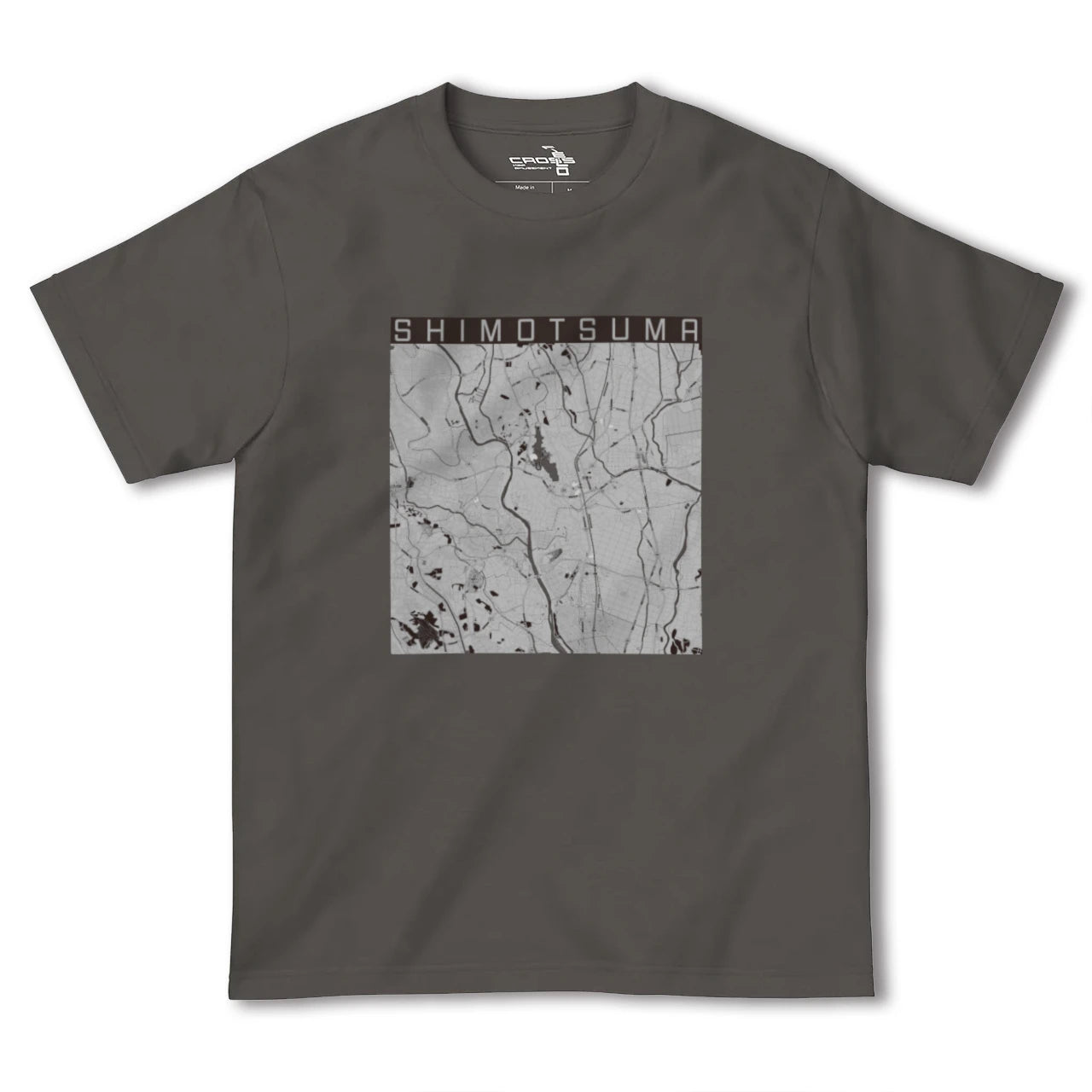 【下妻(茨城県)】地図柄ヘビーウェイトTシャツ
