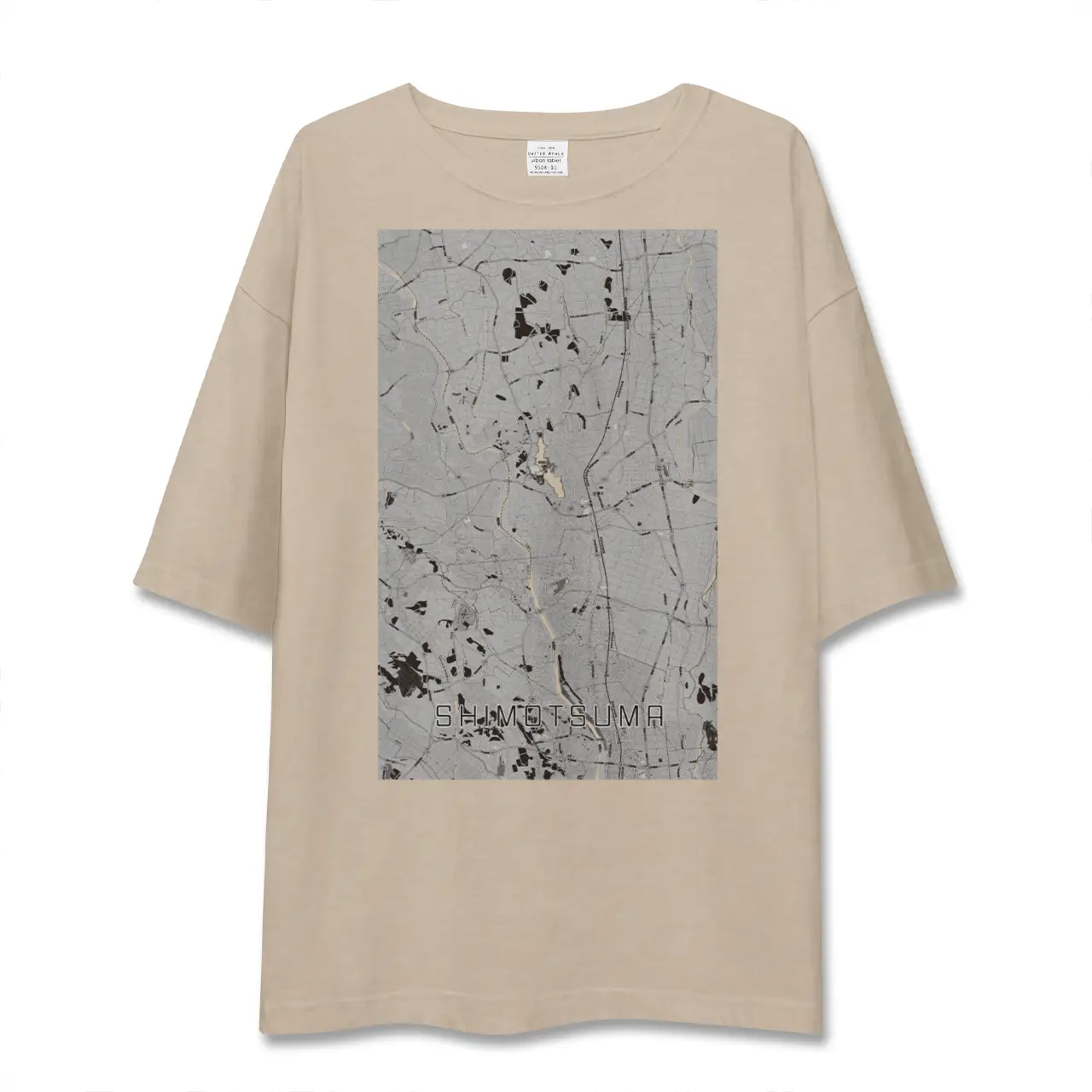 【下妻(茨城県)】地図柄ビッグシルエットTシャツ