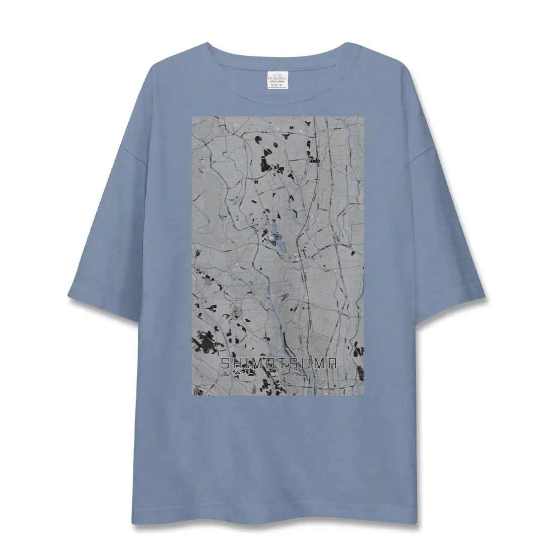 【下妻(茨城県)】地図柄ビッグシルエットTシャツ