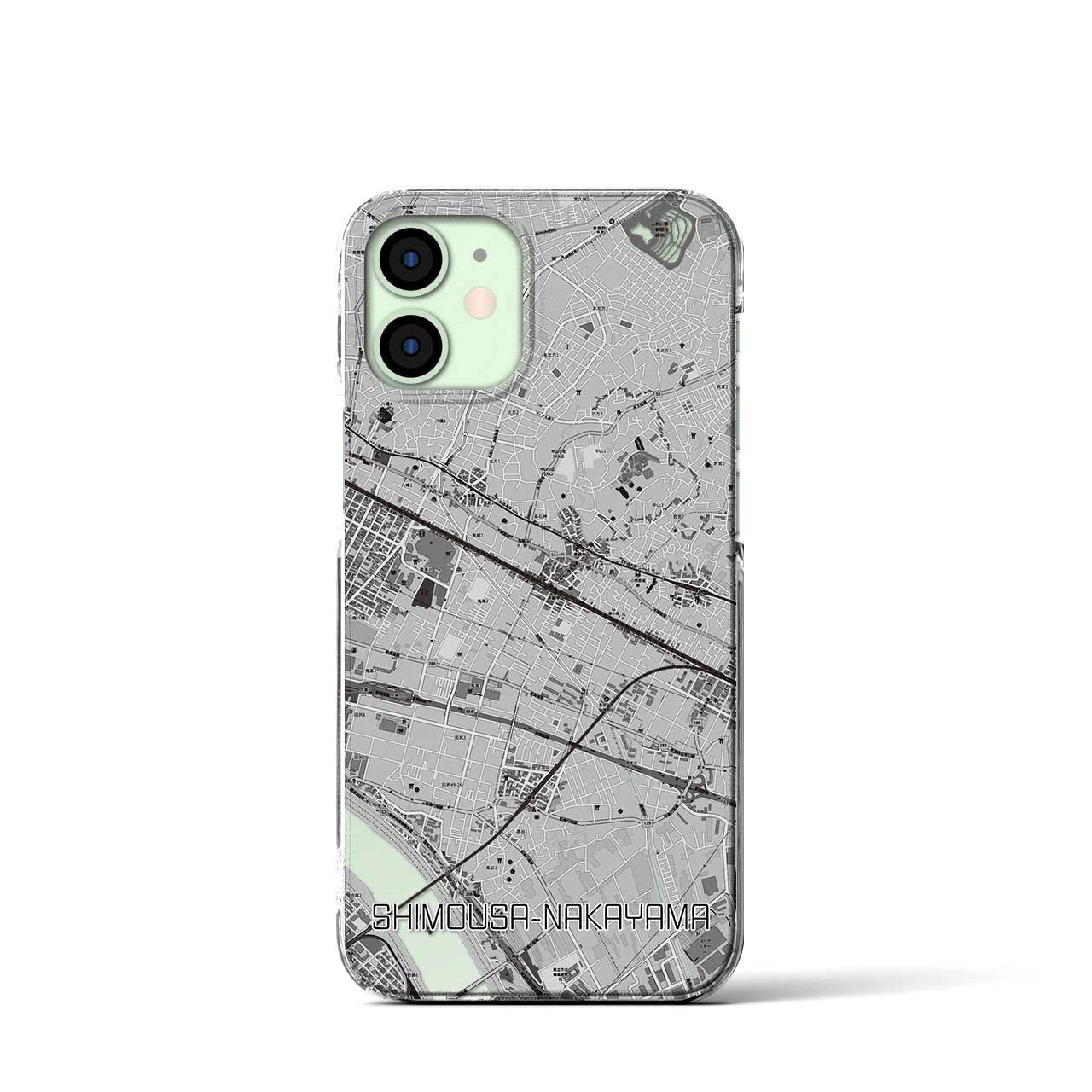 【下総中山(千葉県)】地図柄iPhoneケース(クリアタイプ)