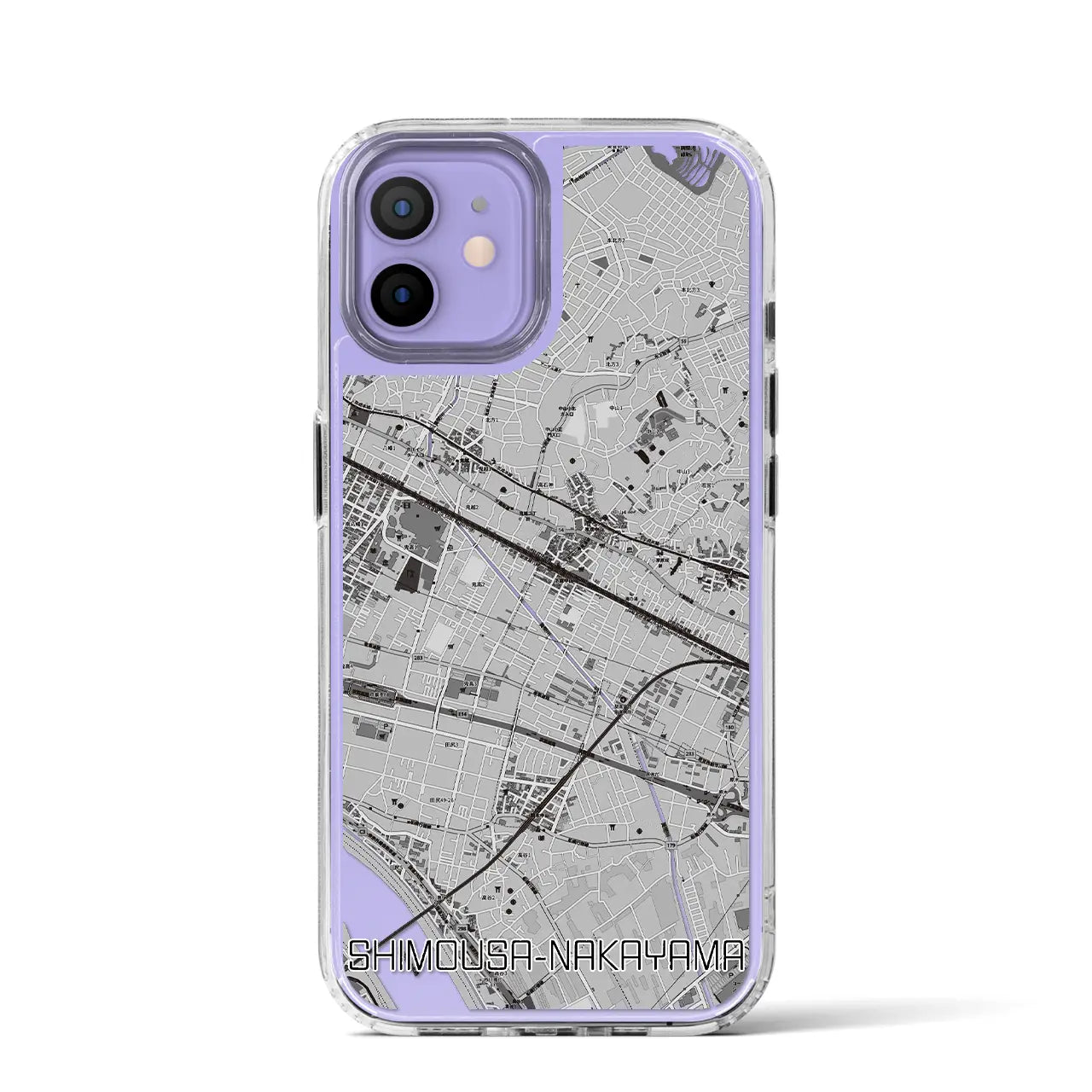 【下総中山(千葉県)】地図柄iPhoneケース(MagSafeタイプ)