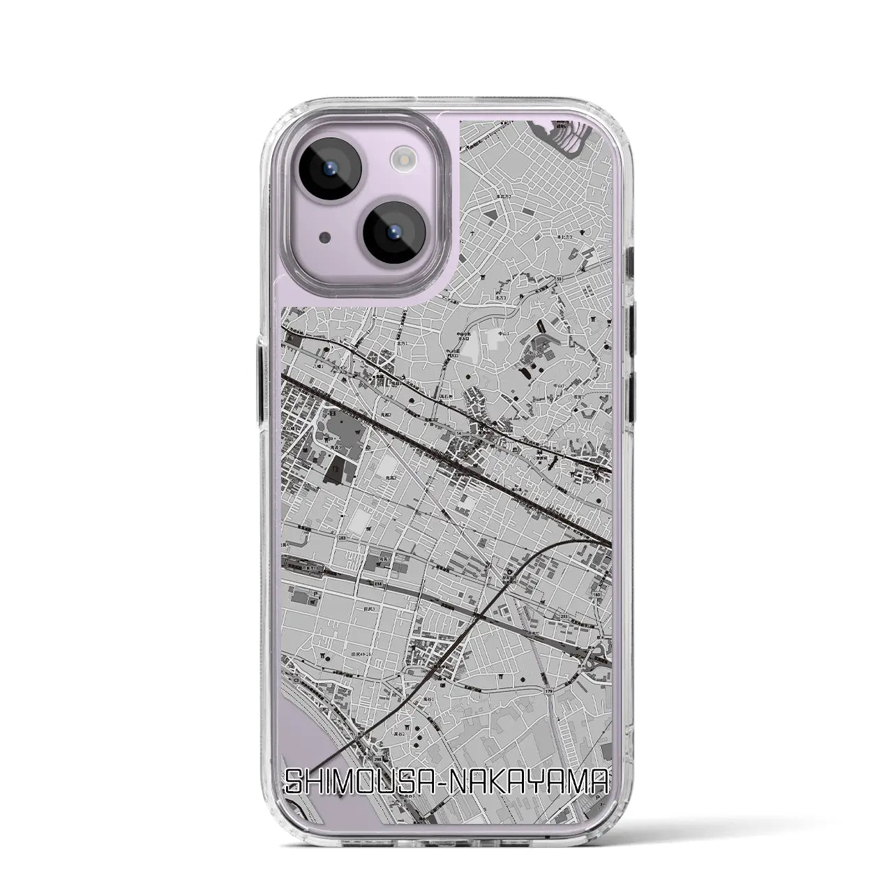【下総中山(千葉県)】地図柄iPhoneケース(MagSafeタイプ)