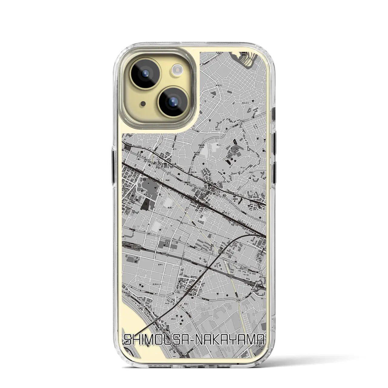 【下総中山(千葉県)】地図柄iPhoneケース(MagSafeタイプ)