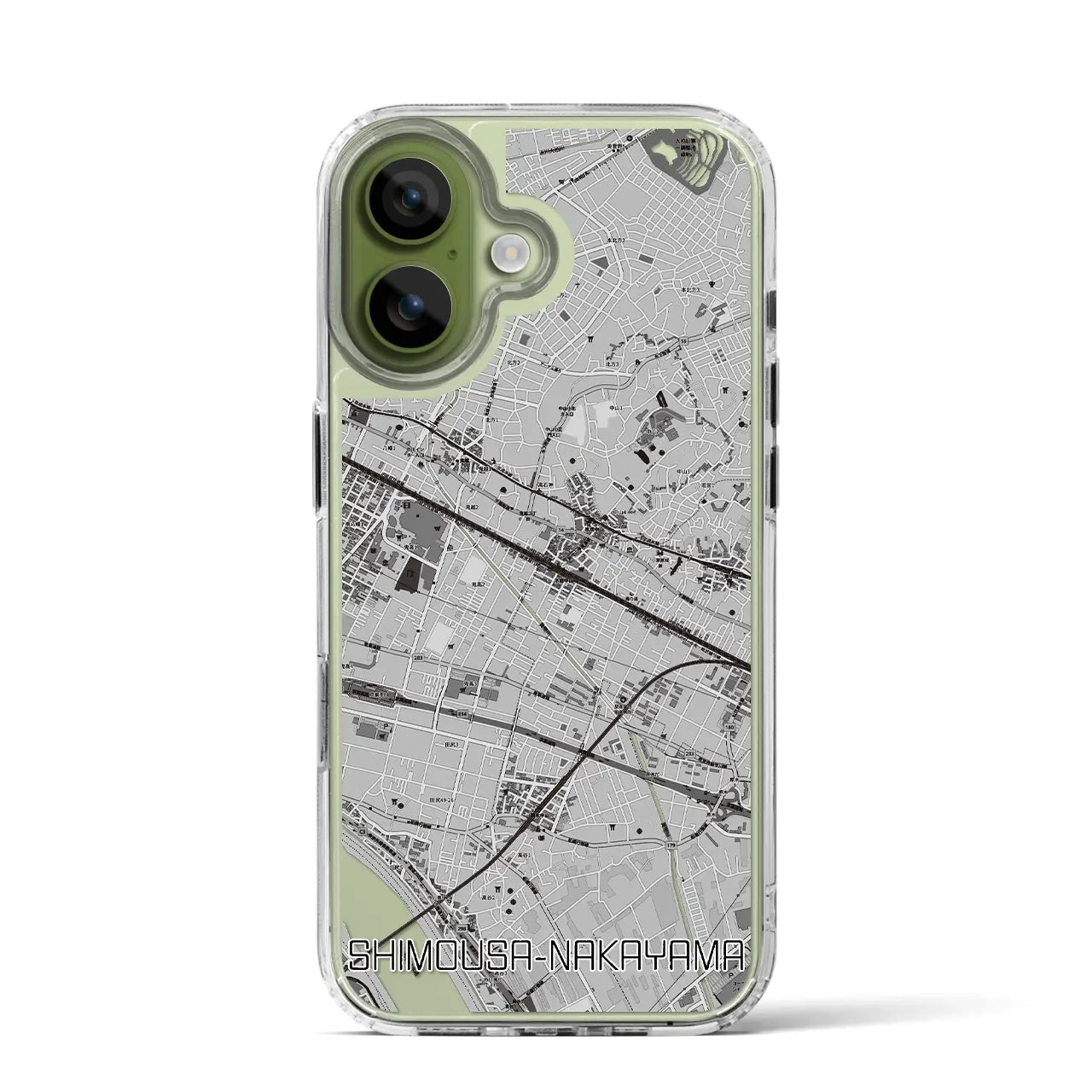 【下総中山(千葉県)】地図柄iPhoneケース(MagSafeタイプ)