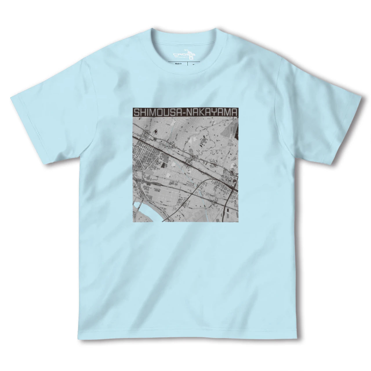 【下総中山(千葉県)】地図柄ヘビーウェイトTシャツ