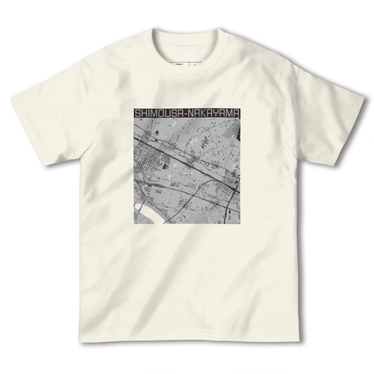 【下総中山(千葉県)】地図柄ヘビーウェイトTシャツ