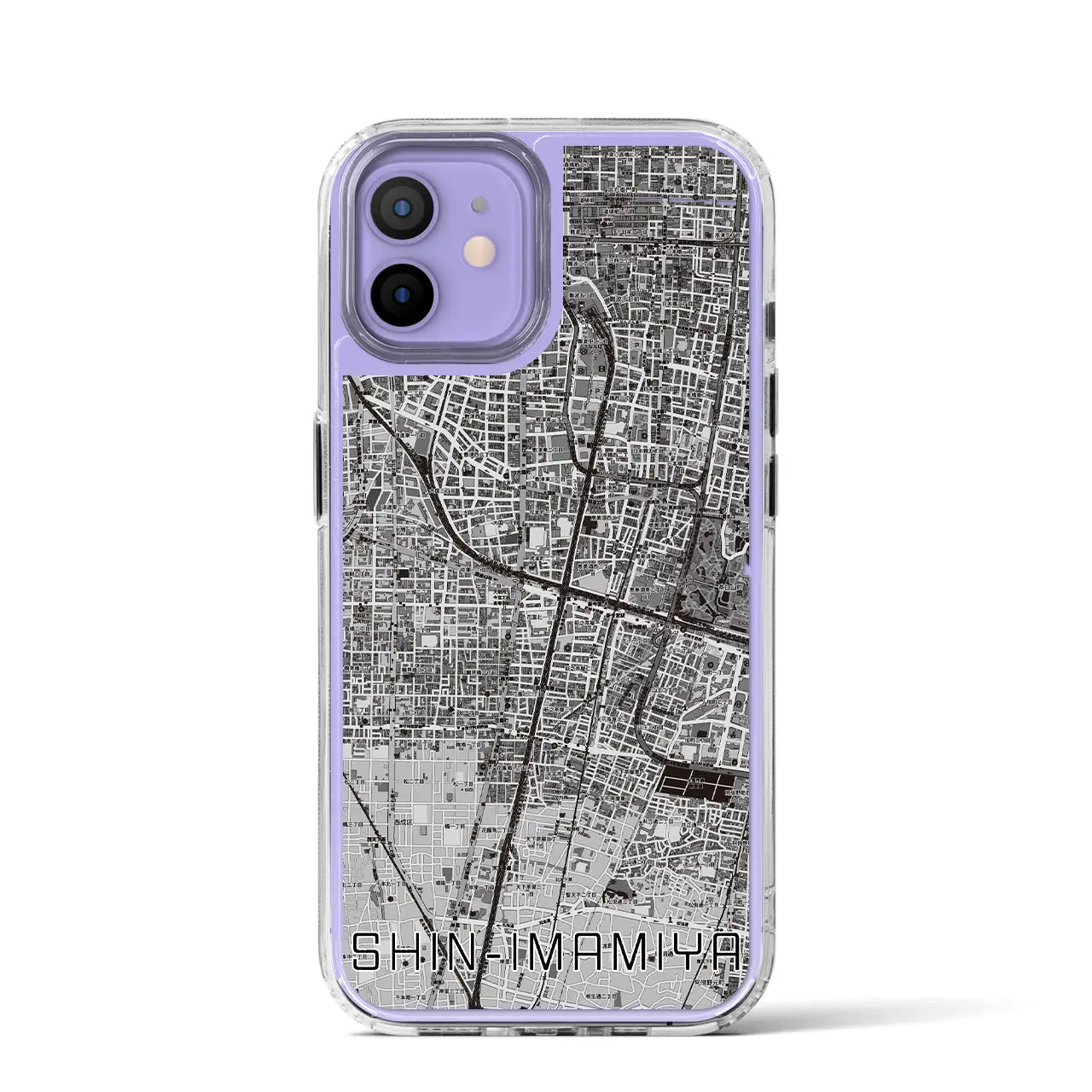【新今宮(大阪府)】地図柄iPhoneケース(MagSafeタイプ)