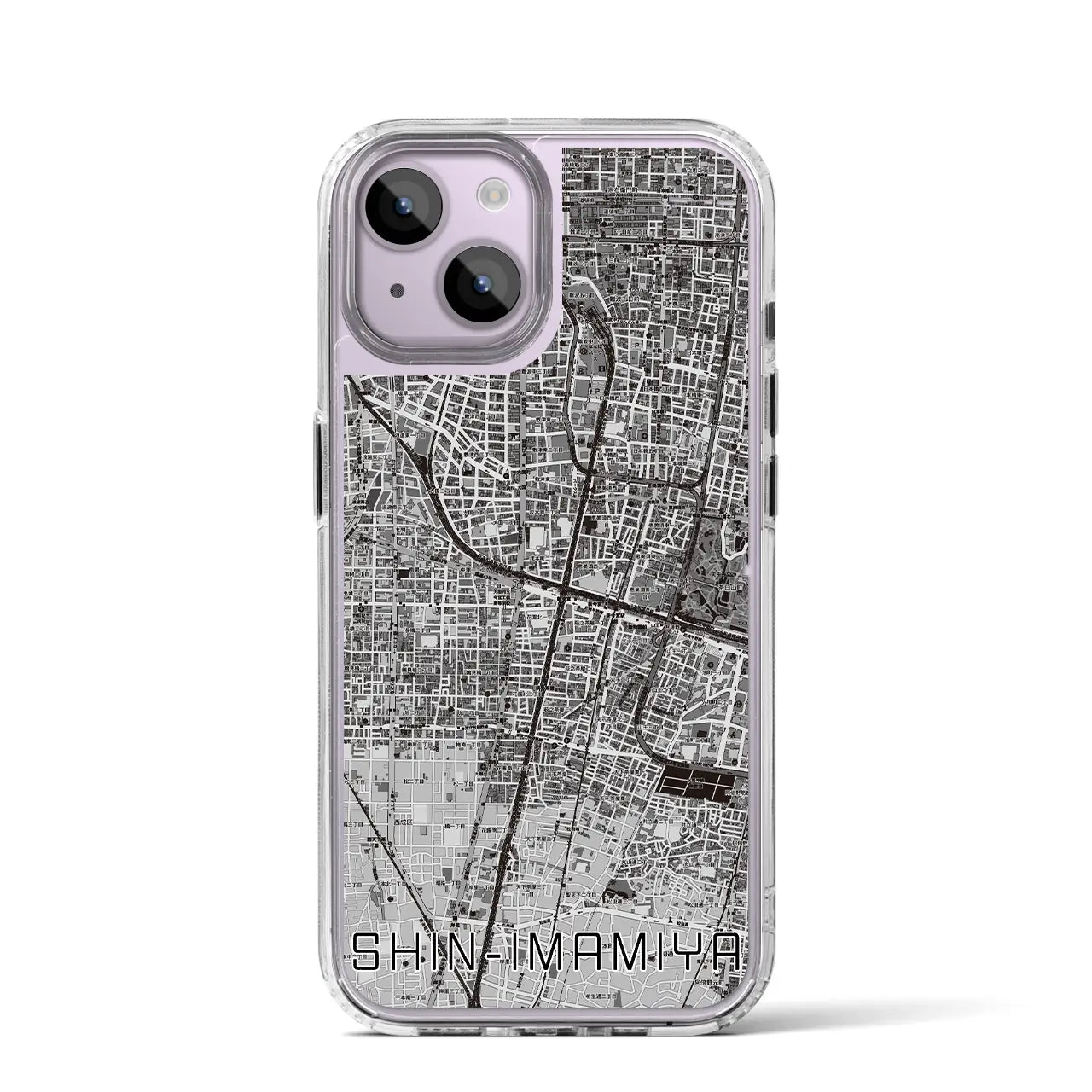 【新今宮(大阪府)】地図柄iPhoneケース(MagSafeタイプ)