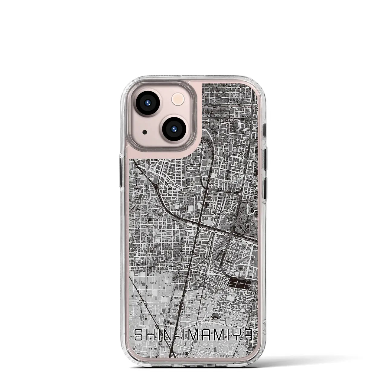 【新今宮(大阪府)】地図柄iPhoneケース(MagSafeタイプ)