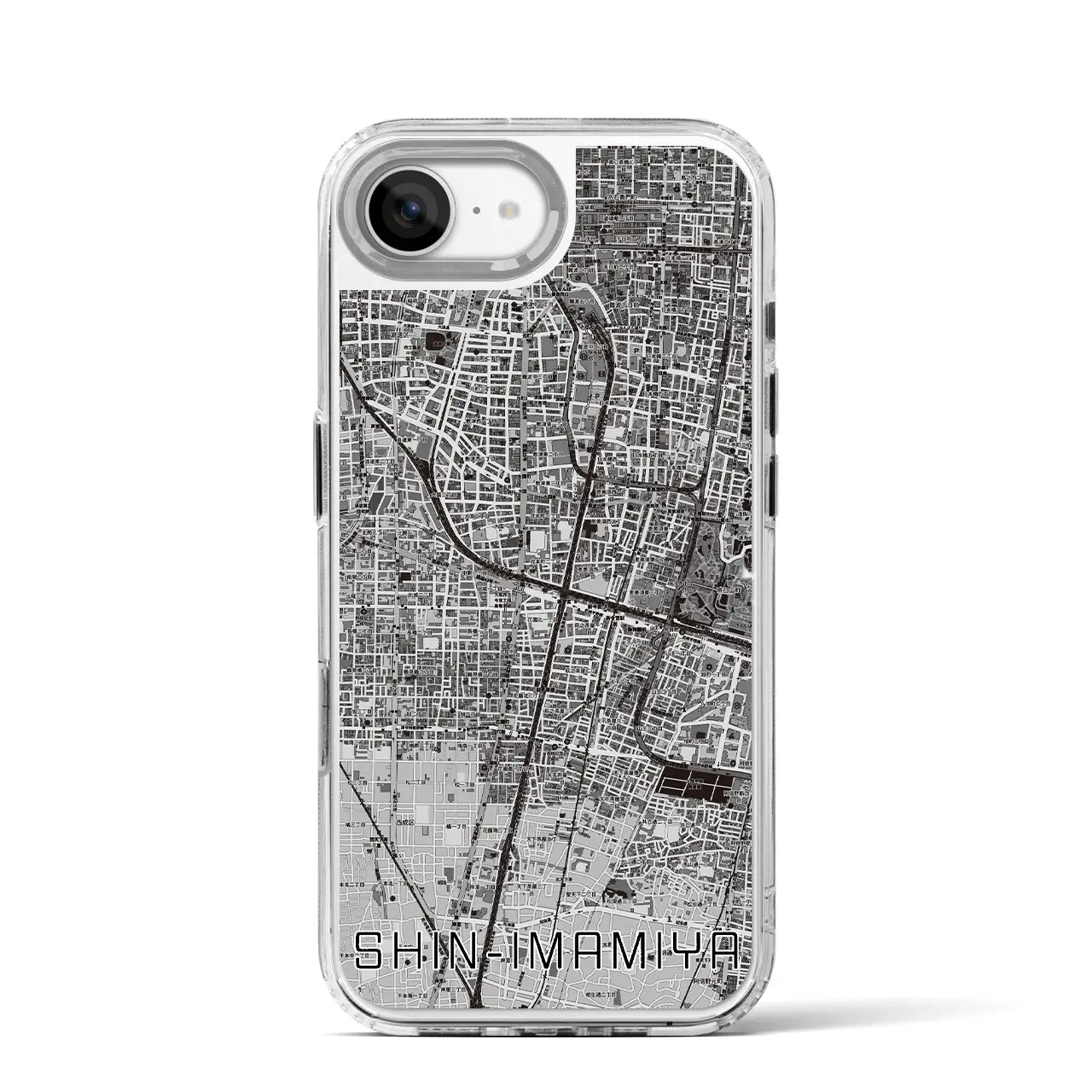 【新今宮(大阪府)】地図柄iPhoneケース(MagSafeタイプ)