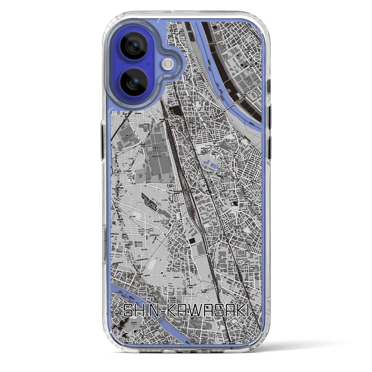 【新川崎(神奈川県)】地図柄iPhoneケース(MagSafeタイプ)