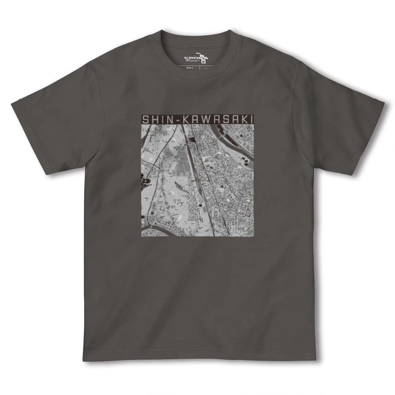 【新川崎(神奈川県)】地図柄ヘビーウェイトTシャツ