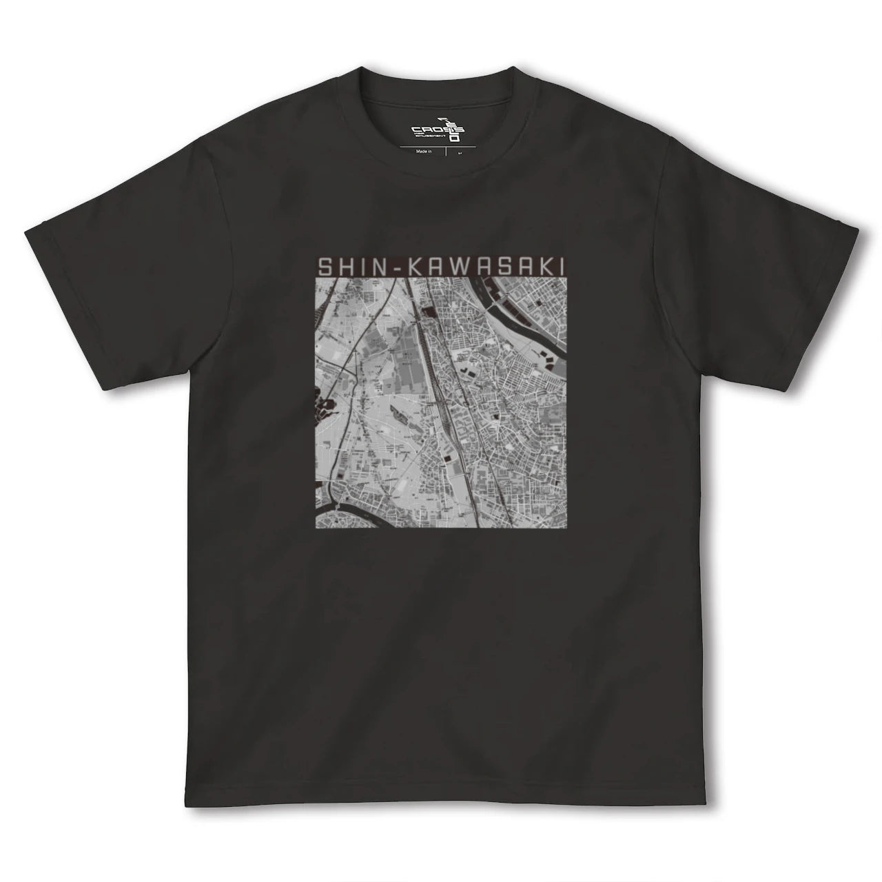 【新川崎(神奈川県)】地図柄ヘビーウェイトTシャツ