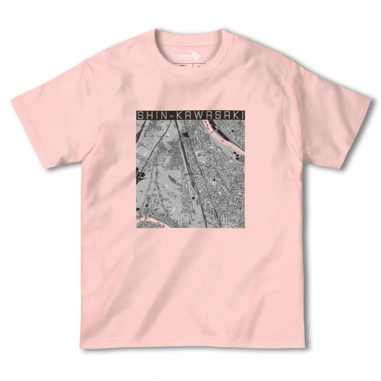 【新川崎(神奈川県)】地図柄ヘビーウェイトTシャツ