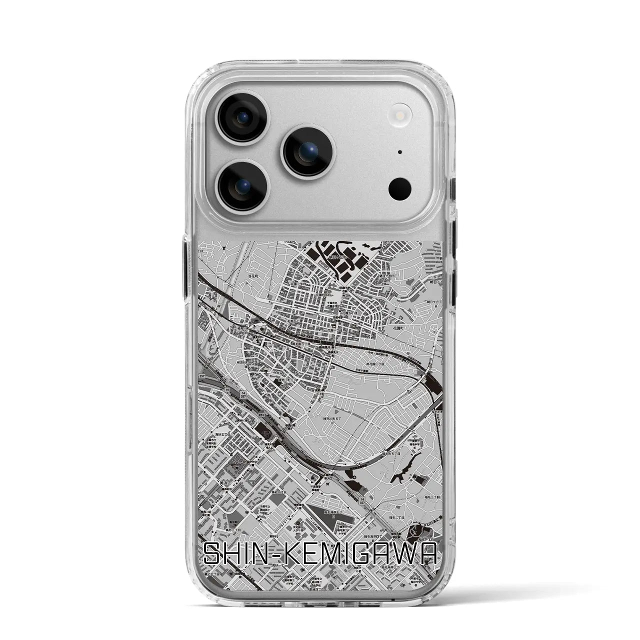 【新検見川(千葉県)】地図柄iPhoneケース(MagSafeタイプ)