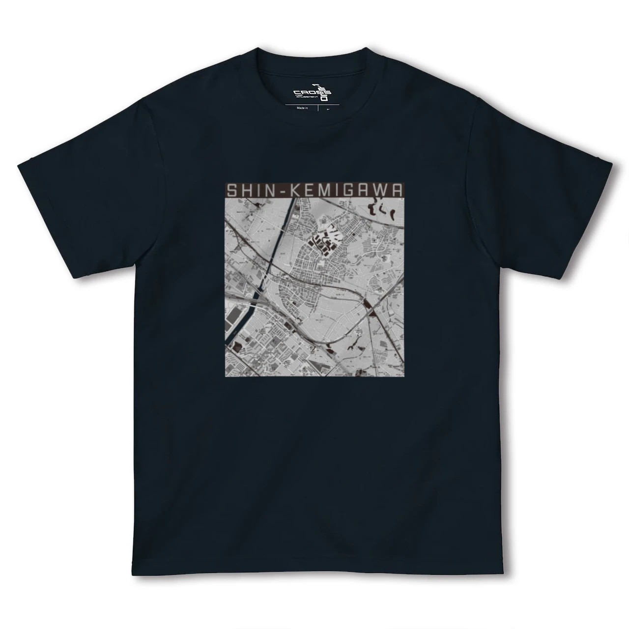 【新検見川(千葉県)】地図柄ヘビーウェイトTシャツ