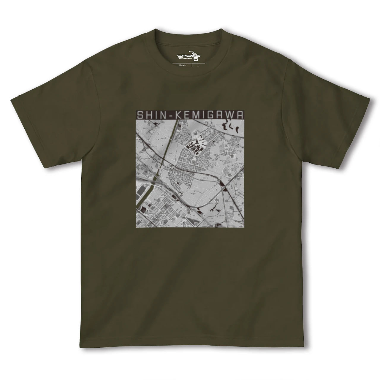 【新検見川(千葉県)】地図柄ヘビーウェイトTシャツ