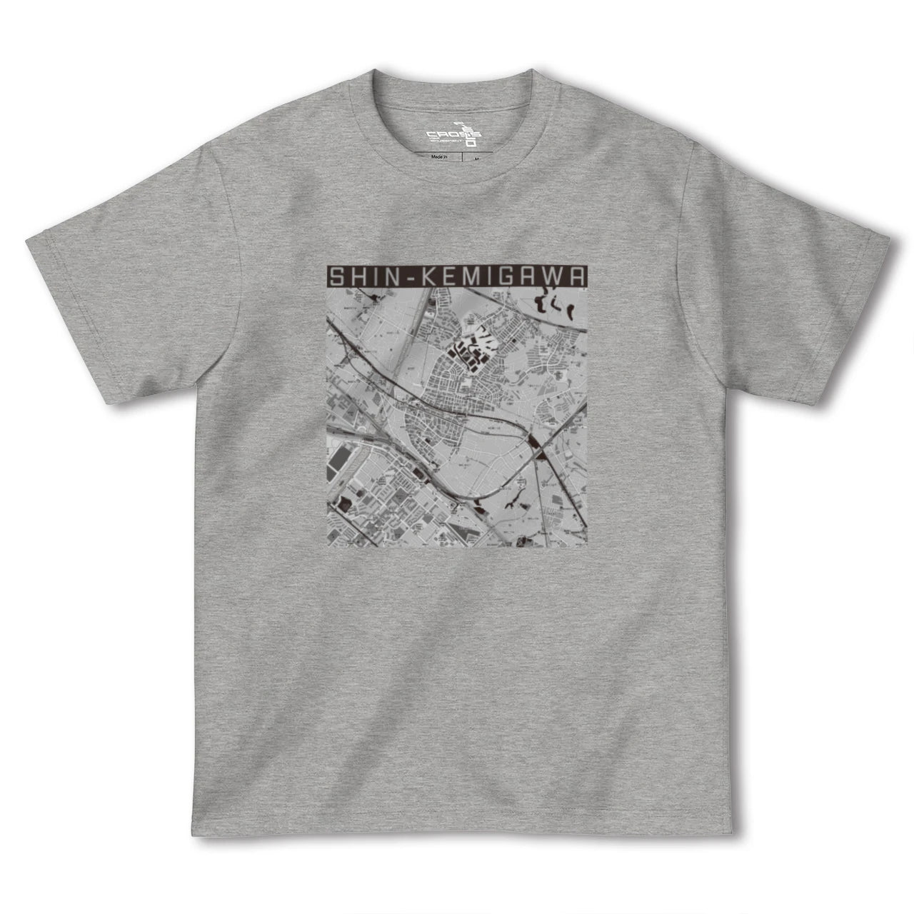 【新検見川(千葉県)】地図柄ヘビーウェイトTシャツ