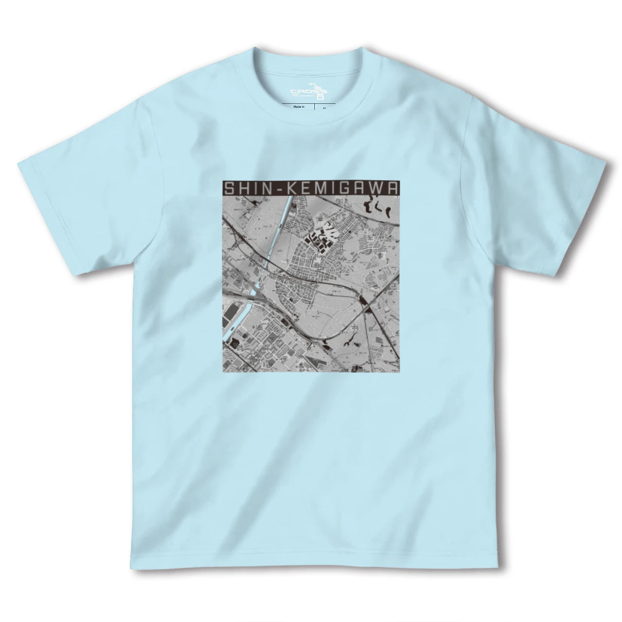 【新検見川(千葉県)】地図柄ヘビーウェイトTシャツ