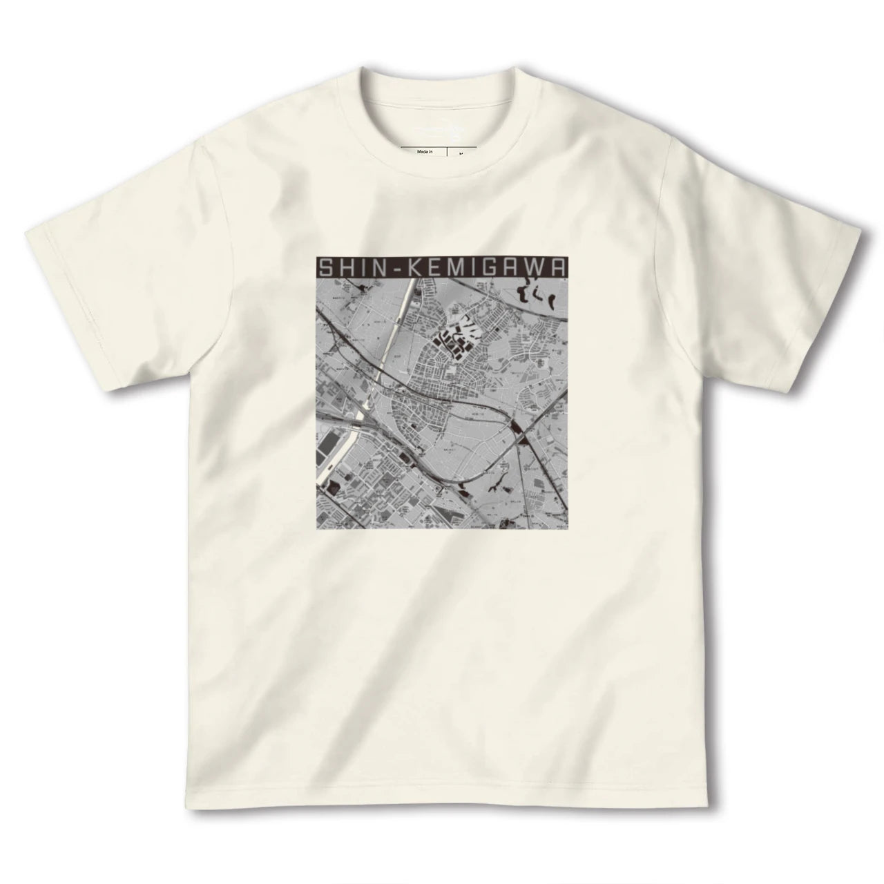 【新検見川(千葉県)】地図柄ヘビーウェイトTシャツ