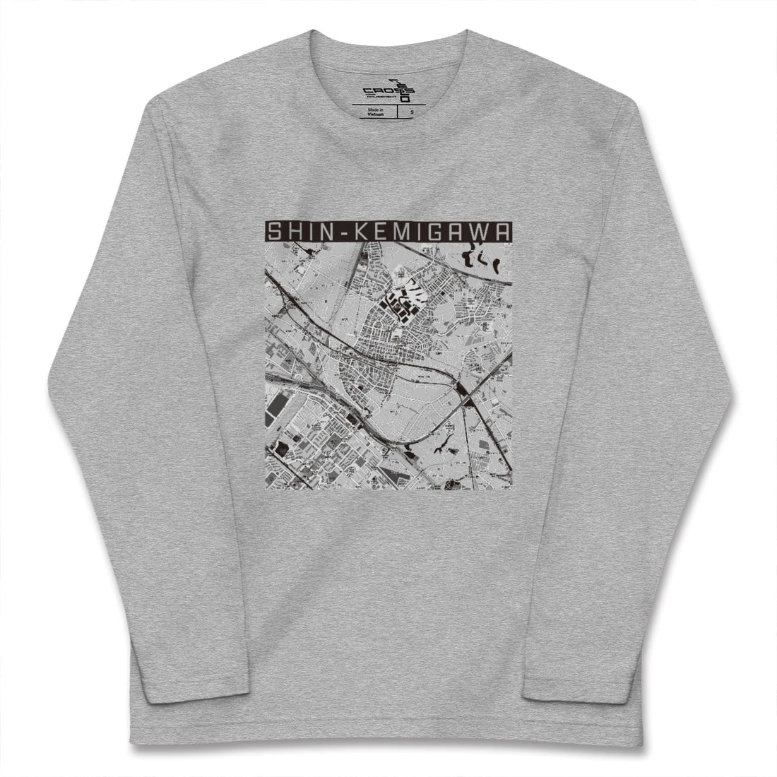 【新検見川(千葉県)】地図柄ロングスリーブTシャツ