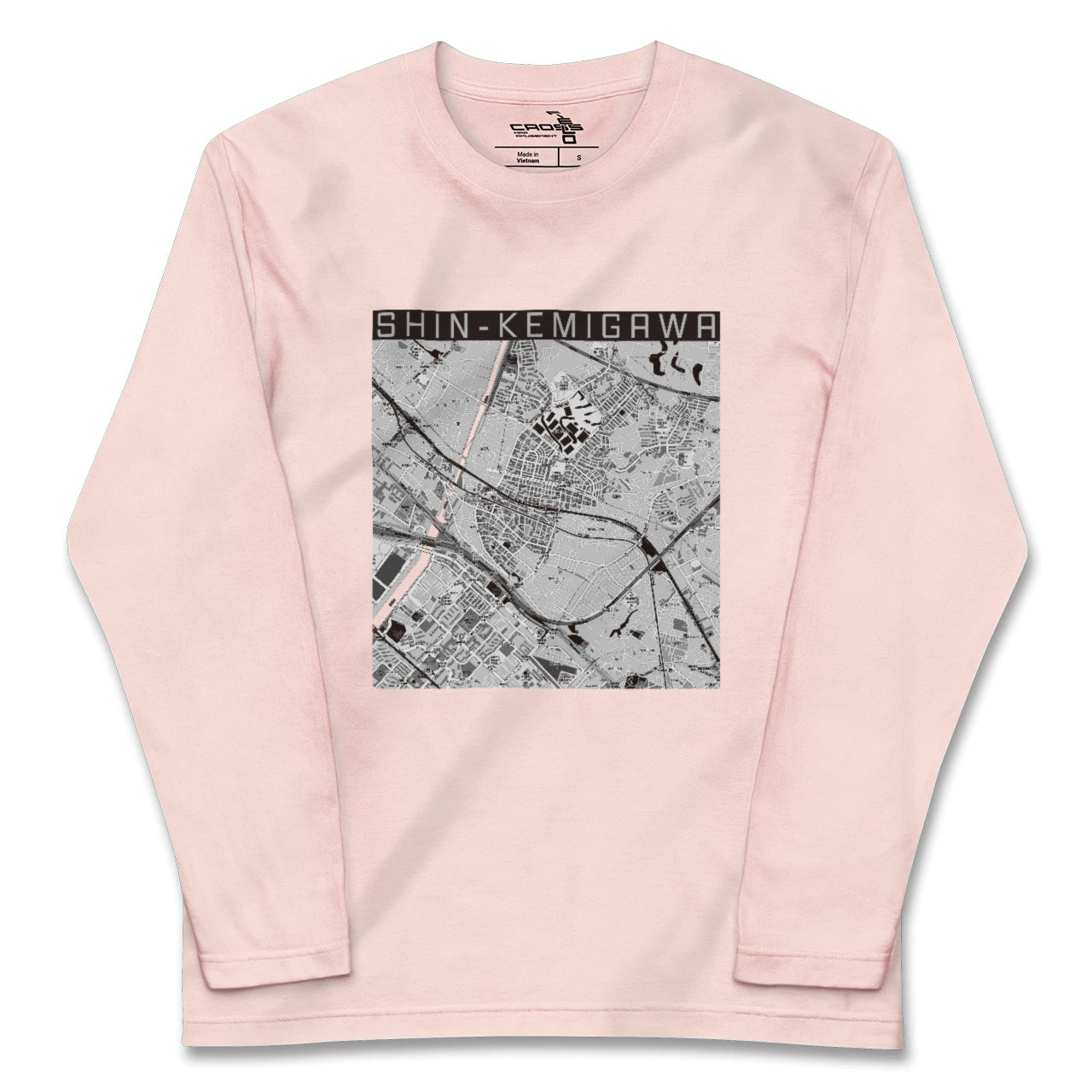 【新検見川(千葉県)】地図柄ロングスリーブTシャツ