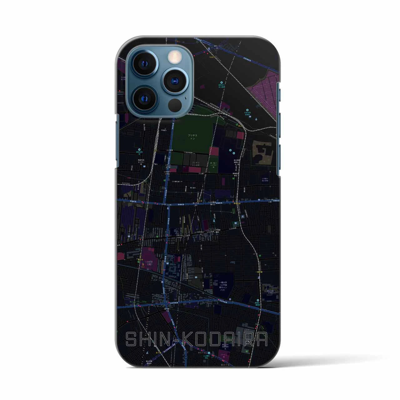 【新小平(東京都)】地図柄iPhoneケース(バックカバータイプ)