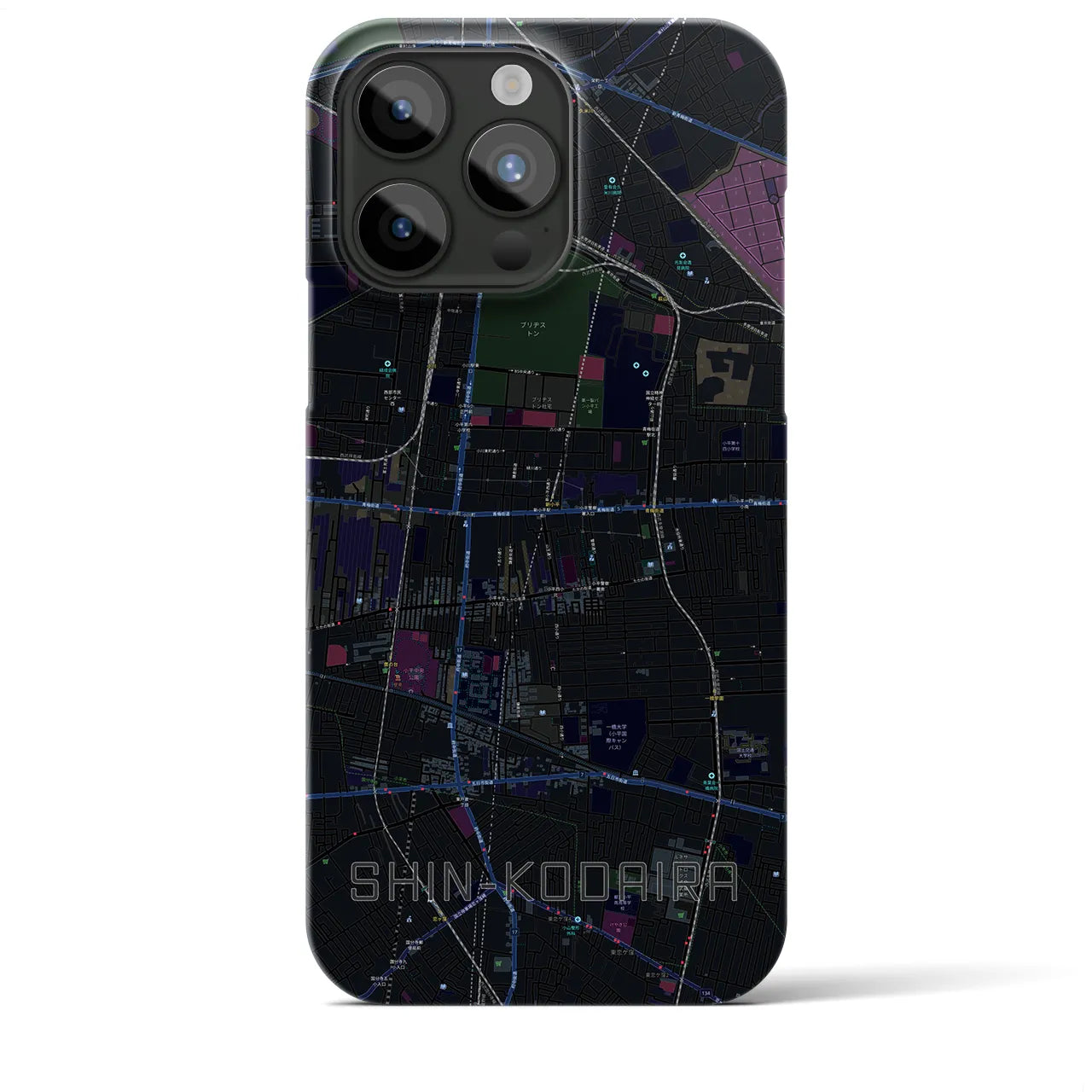 【新小平(東京都)】地図柄iPhoneケース(バックカバータイプ)