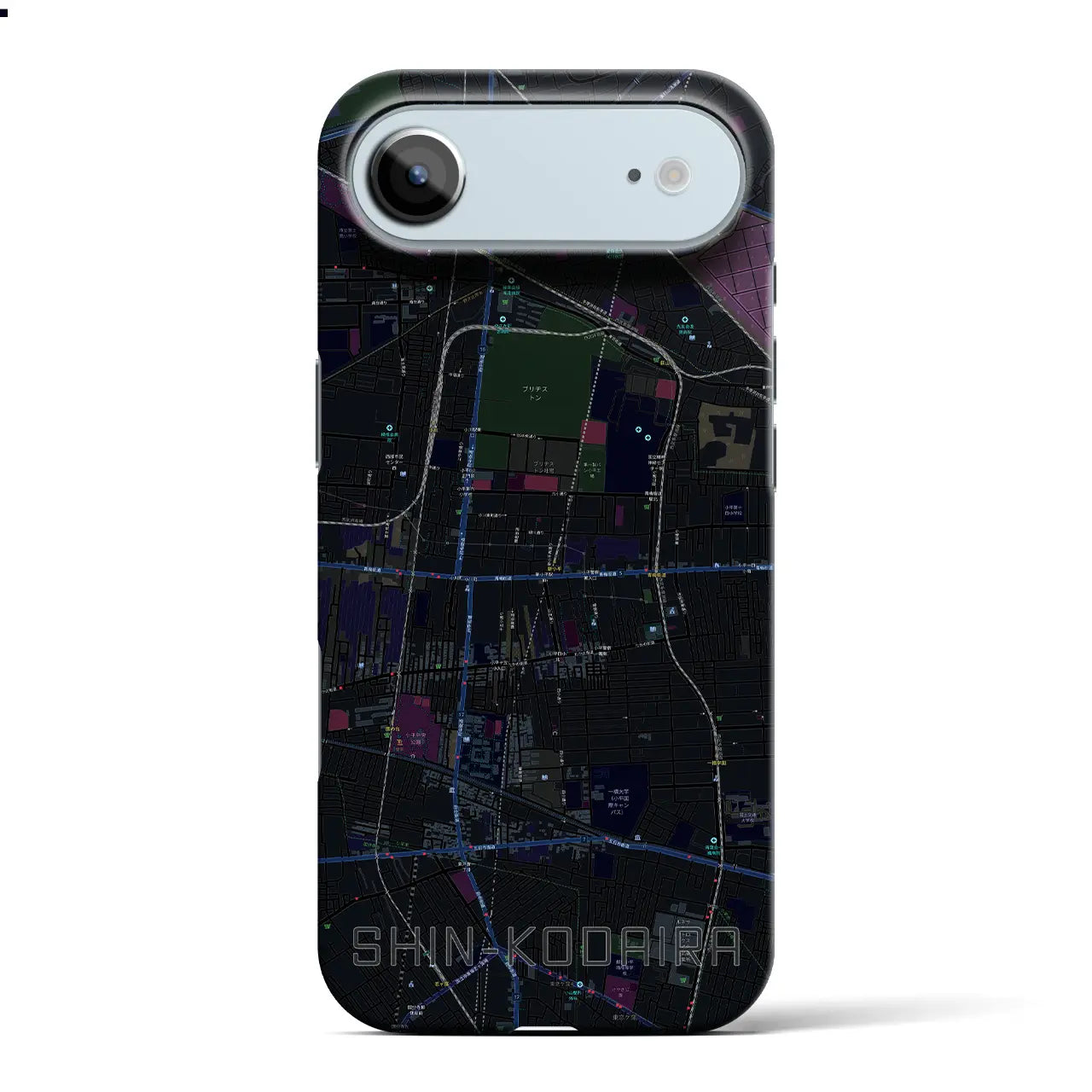 【新小平(東京都)】地図柄iPhoneケース(バックカバータイプ)