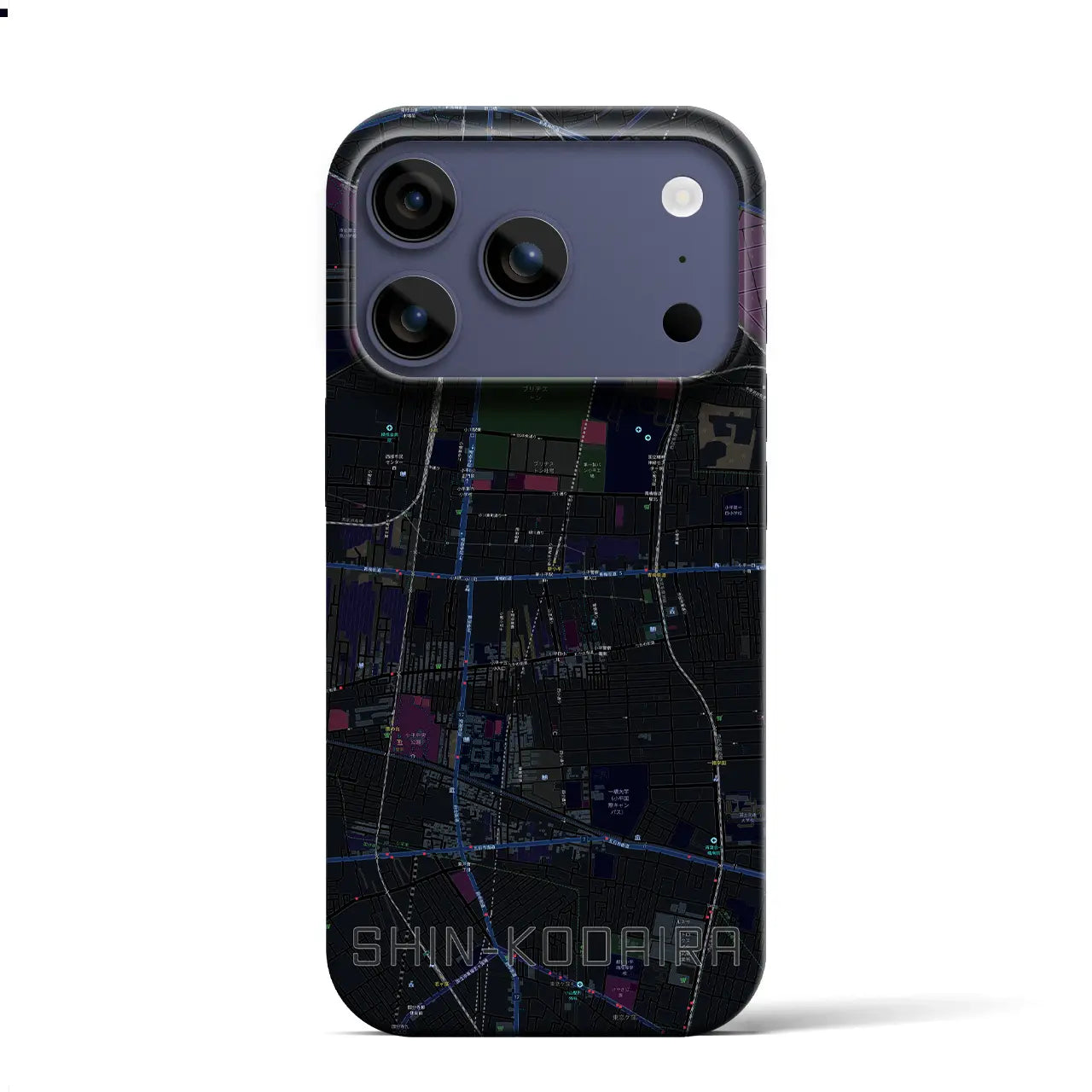 【新小平(東京都)】地図柄iPhoneケース(バックカバータイプ)